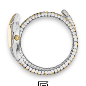 ⁦Just Cavalli JC1L354M0055 Women's Two-Tone Snake Bracelet Watch⁩ - الصورة ⁦2⁩