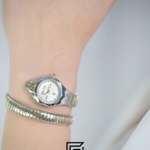 ⁦Just Cavalli JC1L354M0055 Women's Two-Tone Snake Bracelet Watch⁩ - الصورة ⁦4⁩
